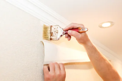 Pose de papier peint à Méréville — revêtements muraux et toiles de verre